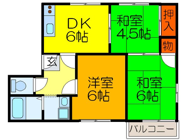 濱澤ハイツの物件間取画像